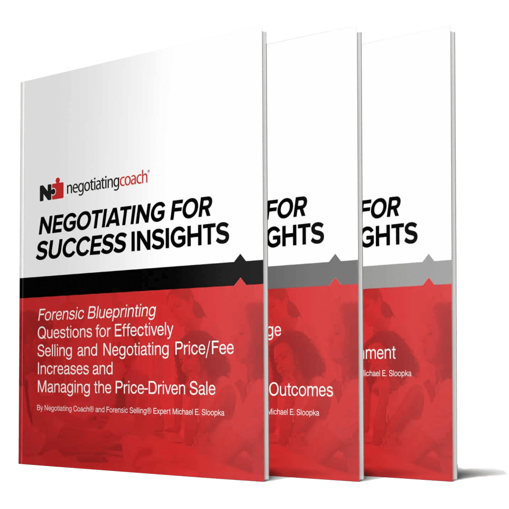 Negotiation e-book bundle consisting of three Negotiating Coach best selling e-books.