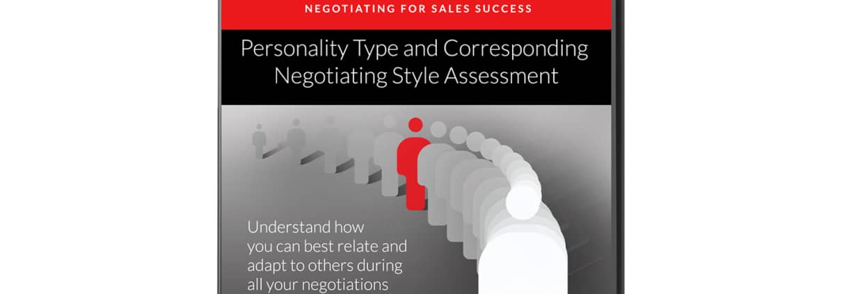 Digital Workbook: Personality Type Questionnaire and Negotiating Style Self-assessment (PDF)